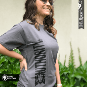 Gray T-shirt for men and women Authority