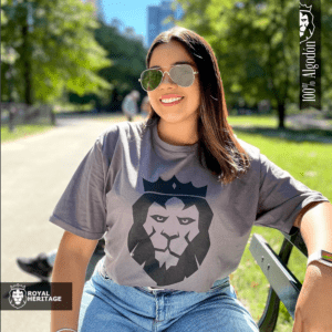 T-shirt for men and women Bravery gray color